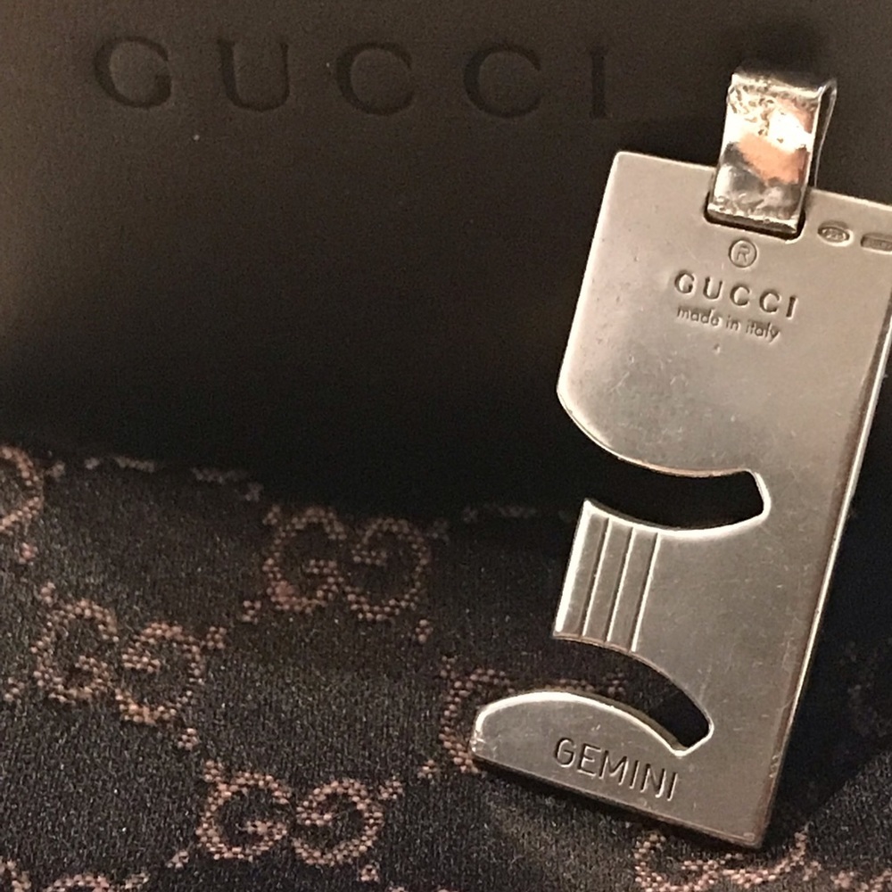 Gucci Gemini 925 Silver Pendant - Picture 7 of 8